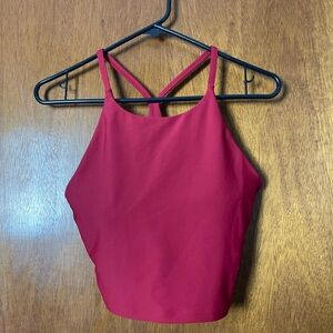 Old Navy Activewear Red Crop Top (sz M)